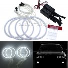 4pcs White CCFL Angel Eyes Halo Ring LED Headlight For BMW E32 E34 E30 318i 320i