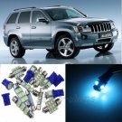 Error Free Ice Blue 12pcs Interior LED Light Kit for 05-15 Jeep Grand Cherokee