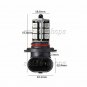 2pcs RGB Wireless 9005 HB3 27-SMD LED Decoration Bulbs For Fog Driving DRL Light