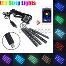 RGB LED Strip Home Decor Car Interior Cabinet Boat Atmosphere Neon Light 16Color