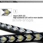 Universal Car DRL Flowing 12LED Strip Headlight Arrow Turn Signal Light RedAmber