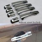 Set Chrome Door Handle Catch Cover Cap Trim Molding For 2009-2014 Volvo XC60