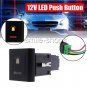 BEACON 12V On-off Push Button Switch Amber LED for VW Amarok Replace Right Side