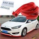 2.5M Red Front Bumper Lip Splitter Protector Body Spoiler Trim for Cadillac
