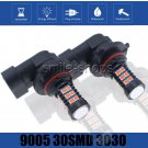 2pcs Red 9005 HB3 30SMD 3030 LED High Power Fog Light Bulb Daytime Running Light