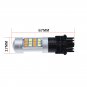 2x 42-2835-SMD 3157 Switchback LED Bulbs For Daytime Running/Turn Signal Lights