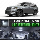 15x 6000K White LED Interior Light Kit For 2011-2018 Infiniti QX56 QX80 + TOOL