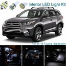 15x Bright White Interior LED Light Package Kit Deal For Toyota Highlander 14-18