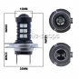 2x CREE H7 160W LED Fog Light Bulbs Car Driving Lamp DRL 6500K White High Power