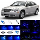 10pcs Ultra Blue LED Interior Light Package Fit For 2007-2010 Chrysler Sebring