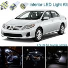 8pcs Bright White Interior LED Light Package Kit Deal For Toyota Corolla 09-13