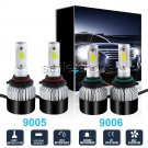 2x 9005 9006 Combo LED Headlight Kit For Honda Civic 2004-2013 Hi/Lo Beam Bulbs