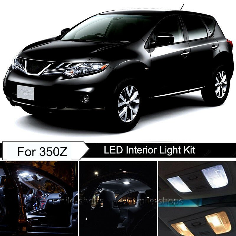 15pcs Bright White Interior LED Light Package Kit Deal For Nissan Murano 03-08