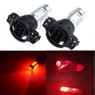 2pcs Red 11W 5202 9009 LED Fog Driving Daytime Running Light Replacement Bulbs