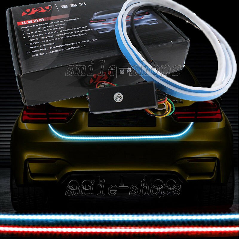 47" Dual Color Trunk Tailgate LED Brake Tail Turn Signal Light For Ford F-150