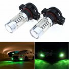 2pcs PSX24W 5202 Bright Green 7.5W COB LED Fog Light Driving Light Bulbs