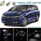 19pcs Premium White Interior LED Light Package Kit Deal For Honda Odyssey 11-16