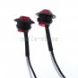 5pcs Red LED 3/4" Round Trailer Truck Clearance Side Marker Light Kit 12V