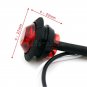 5pcs Red LED 3/4" Round Trailer Truck Clearance Side Marker Light Kit 12V