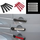 5pcs Aluminum Door Handle Bar Moulding Cover for JEEP Wrangler JK 2/4 Door 07-16