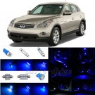 12pcs Ultra Blue LED Interior Light Package Fit For 2008-2011 Infiniti EX35