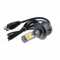 2pcs Switchback Dual Color White & Amber H7 LED Bulbs For Car Fog Driving Lights