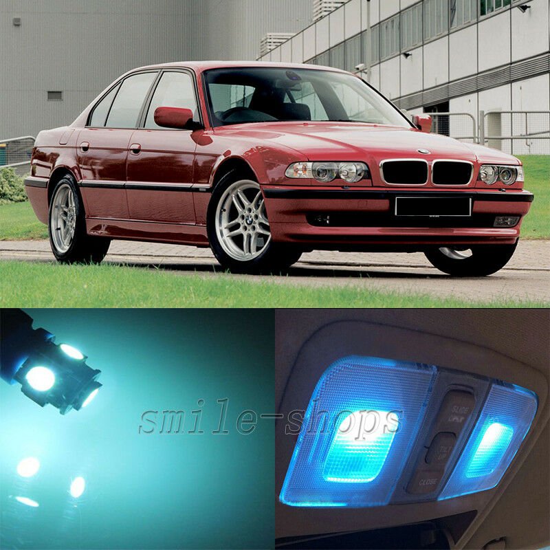 19 x Ice Blue Canbus LED Interior Light Kit for BMW 7 Series E38 740i 750i 95-01