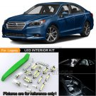 10Pcs 6K White Interior LED Light Package For 2010-2017 Subaru Legacy + Tool