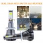 2x Dual Color 880/881/899 COB LED Light Bulb 24W 2400LM For Car Fog DRL Driving