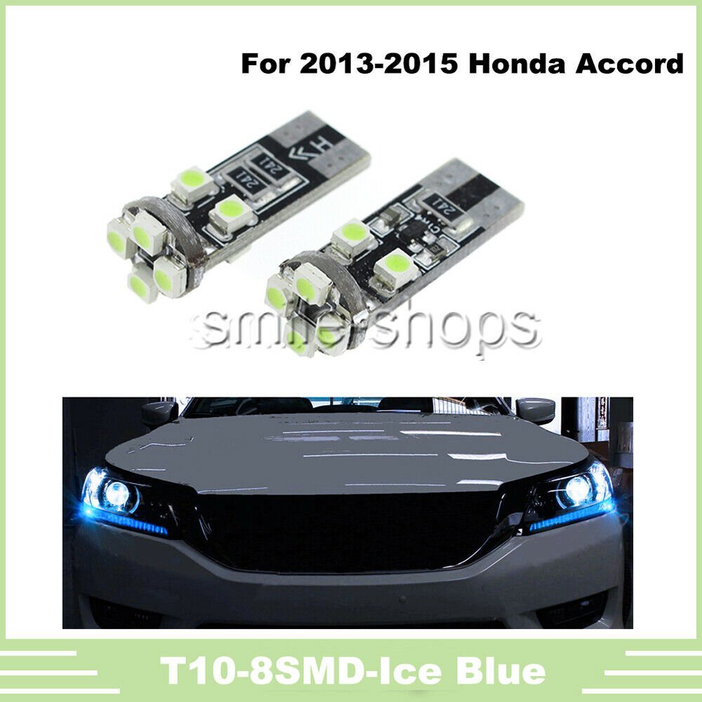 Ice Blue LED Light Car Headlight Strip Bulbs Light For 2013-2015 Honda Accord