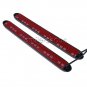 2x 9-LED Car Knight Rider Strip Light White/Amber Arrow Flasher DRL Turn Signal