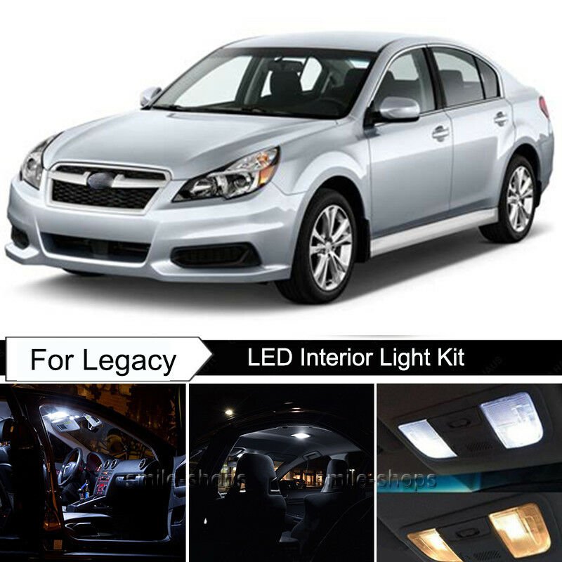 14pcs Bright White Interior LED Light Package Kit Deal For Subaru Legacy 10-14