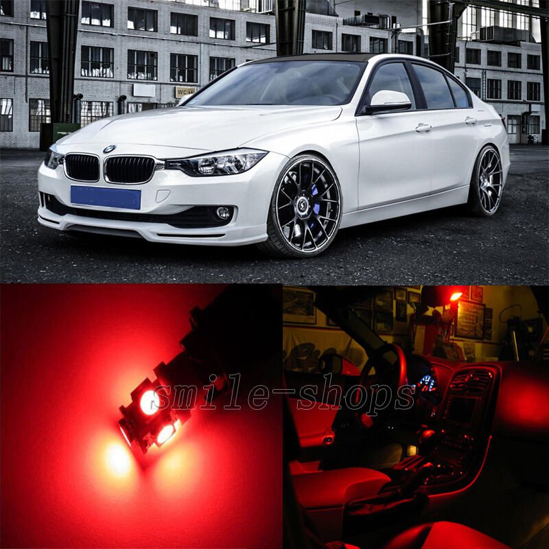 17pcs Red SMD LED Interior Light Kit for BMW 3 Series F30 Error Free 2012 #