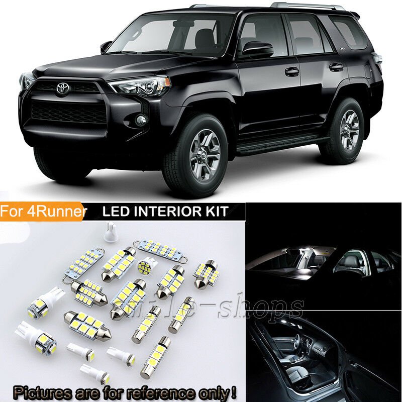 16Pcs 6K White Interior LED Light Package Kit For 03-18 Toyota 4Runner + Backup