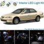 17pcs Premium White Interior LED Light Package Kit Deal For Honda Accord 98-02