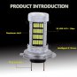 2pcs H7 92 4014 SMD LED Fog Light Bulbs Car Driving Lamp DRL 6000K Super White