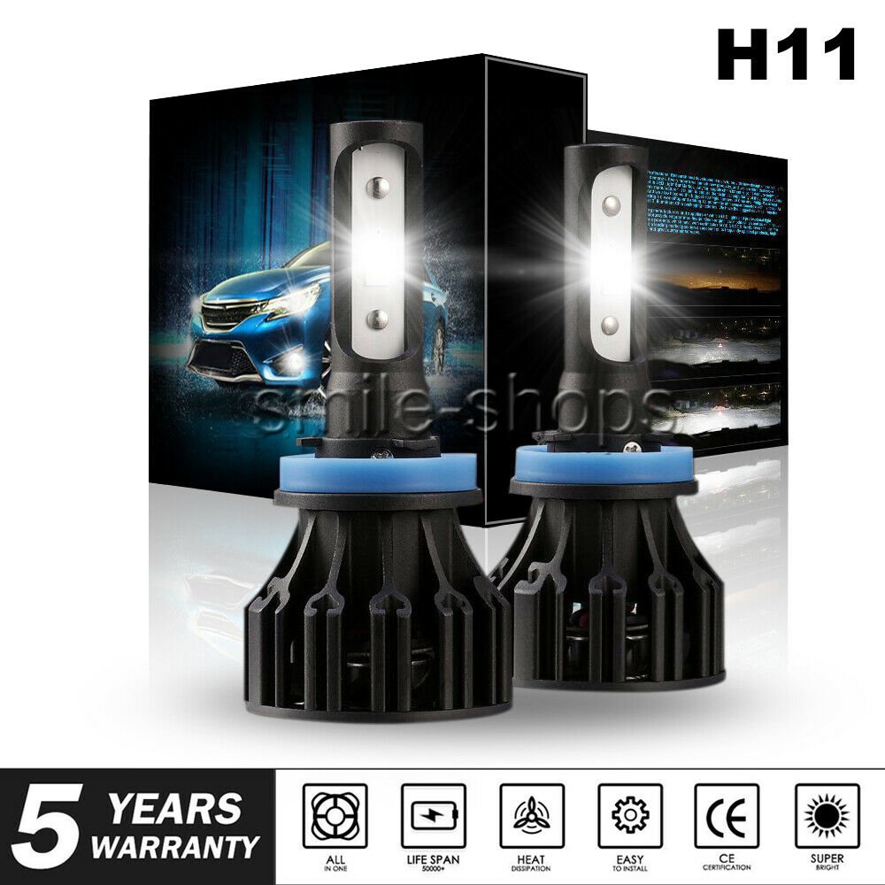 2pcs 1620W 243000LM COB LED Car Headlight Low Beam H8 H9 H11 6000K White Bulbs