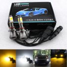 2pcs 9006 HB4 9005 HB3 LED Fog Driving DRL Trun Signal Light Bulbs Yellow White