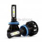Combo H9 & H11 3240W 6000K 486000LM LED Headlight Bulbs Kit High Beam + Low Beam