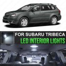 LED 6000K Lights Interior License Package Kit For Subaru Tribeca 2008-2014(16pc)
