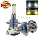 2pcs 24W 9006 HB4 LED Fog Light Driving Bulb 2400LM Dual Color White Yellow Lamp