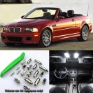 White 10pcs Interior LED Light Kit for 1999-2006 BMW 3 Series E46 + Free Tool