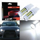 2x 6000K White 92SMD 7440 T20 W3X16D High Power LED Daytime Running Light Bulbs