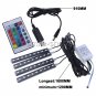 LED Remote Control Colorful RGB Car Interior Floor Atmosphere Light Strip SET