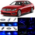 16pcs Ultra Blue LED Interior Light Package Fit For 08-13 Mercedes C Class W204
