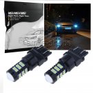 2pcs Ice Blue 30-3030-SMD LED DRL Daytime Running Light Bulbs 3157 3156 T25 T-25