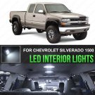 18x White LED Interior License Light Package Kit For Chevy Silverado 1999-2006