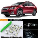 10Pcs 6000K White Interior LED Light Package For 13-17 Subaru Crosstrek + Tool