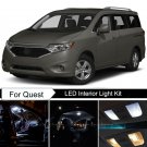 18pcs Xenon White Interior LED Light Package Kit Deal For Nissan Quest 2011-2017