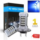 2pcs H7 92smd 4014 chip LED Ultra Blue For Car Projector Fog Driving Light Bulbs